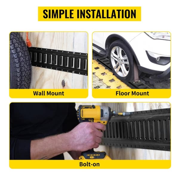 30st 8ft universell E-Track fästskena kit, med standard 1"x2.5" spår, hållbar, hög kompatibilitet, lätt att installera och använda