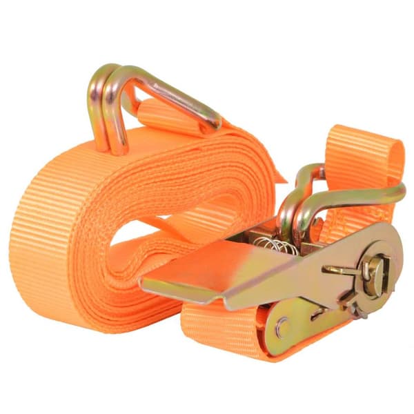 Lastspännare med spärr 4 st 0,4 ton 6mx25mm orange