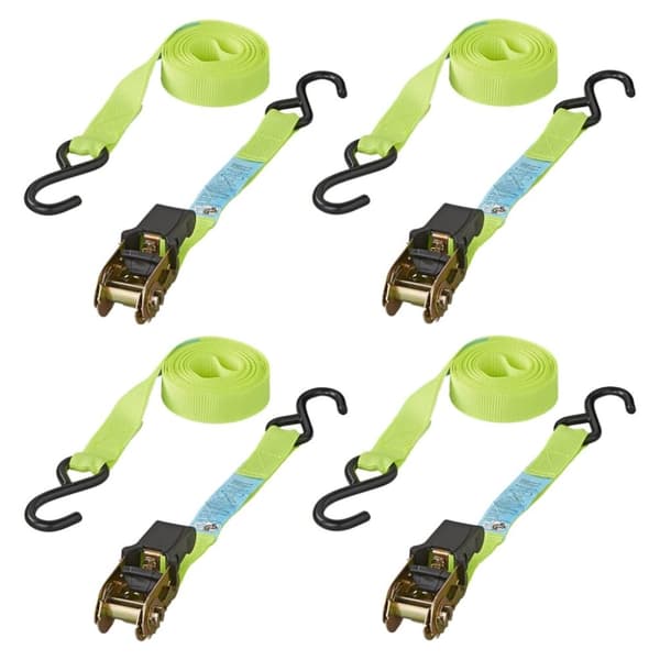 ProPlus Spännrem med Spärrhake + 2 Krokar, 4 st, 5 m 320205