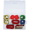 Miniatyrbild 1 av 4: Elastiska band och spännband - DUNLOP - Paket med 4 - Vit färg - Krokar inkluderade - 8 delar