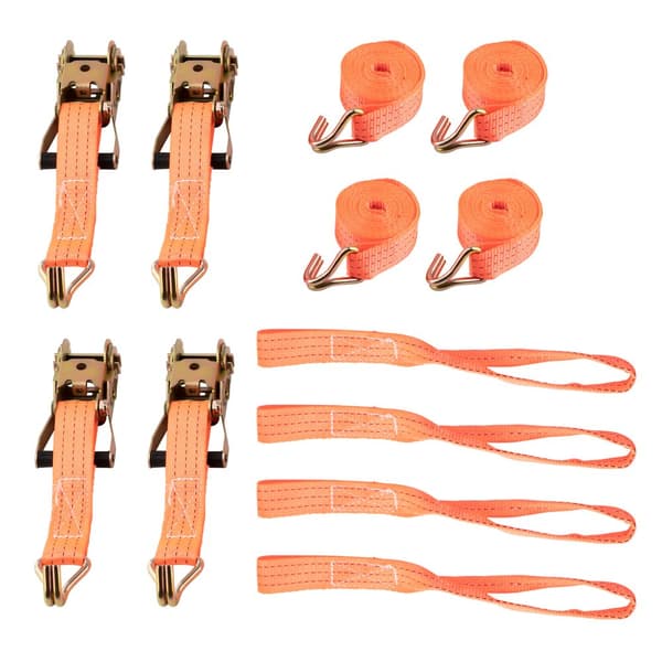Heavy-Duty Cargo Tie Down Strap, 2,9m Længde, 2000KG Kapacitet, Holdbarhed og Pålidelighed