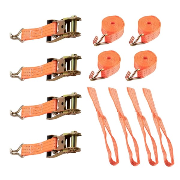 Heavy-Duty Cargo Tie Down Strap, 2,9m Længde, 2000KG Kapacitet, Holdbarhed og Pålidelighed