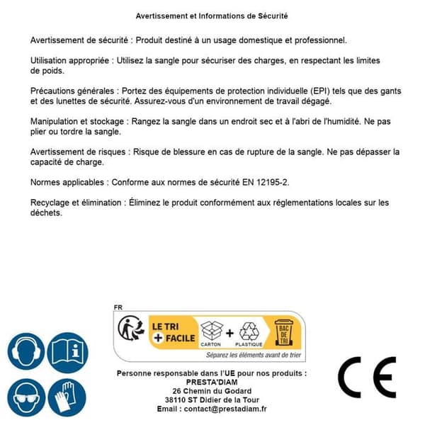Surrubrik - Silverline - 300 kg - 4,5 m - 25 mm - Polypropylen