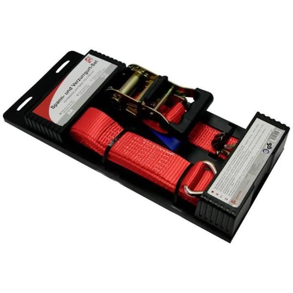 Dubbel spännrem IWH 79425 (L x B) 500 cm x 3,5 cm med spärr - Vit