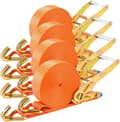 Miniatyrbild 1 av 2: Ratsremmar, 11 000 lbs brustålighet, kraftig 9 m längd,Orange