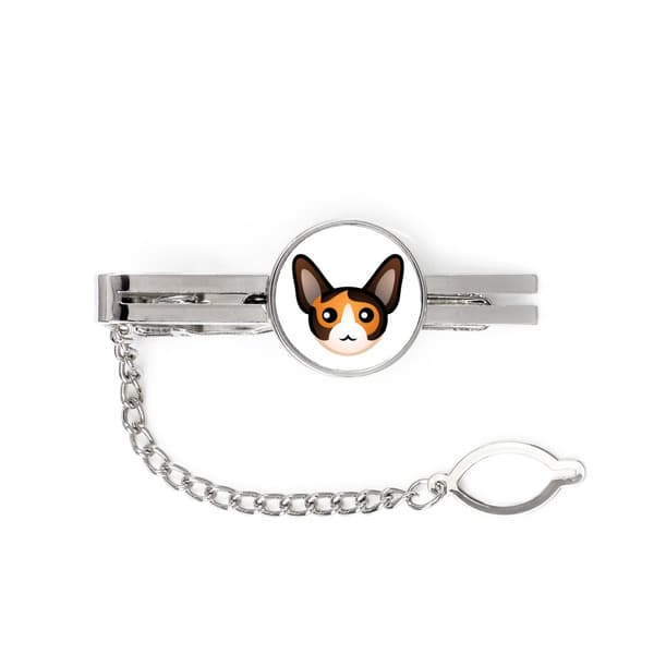 Cornish Rex - elegant metal nøglering som gave fra Art-Dog