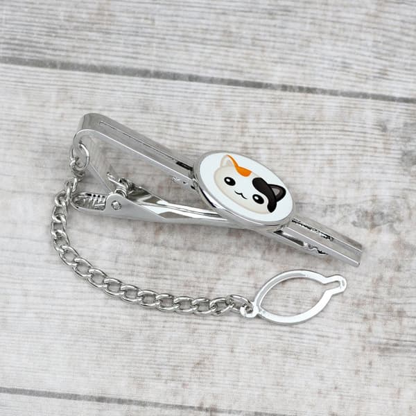 Japansk bobtail - elegant metal nøglering som gave fra Art-Dog