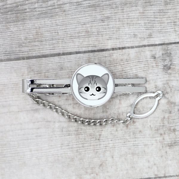 Egyptian Mau cat - tyylikäs metallinen avaimenperä Art-Dogilta lahjaksi
