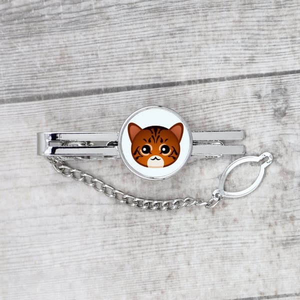 Toyger cat - elegant nyckelring i metall som present från Art-Dog