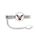 Miniatyrbillede 1 af 4: Staffordshire Bull Terrier, Staffik, Staffi - geometrisk slips med foto og inskription til Art-Dog slipset