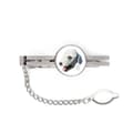 Miniatyrbillede 1 af 4: Bedlington Terrier, Rothbury Terrier - geometrisk slips med foto og inskription til Art-Dog slips