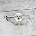 Miniatyrbillede 3 af 4: Labrador Retriever - geometrisk nål med foto og inskription til et Art-Dog slips