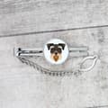 Miniatyrbillede 3 af 4: Schnauzer, Schnauzer - geometrisk slips med foto og inskription til Art-Dog slipset