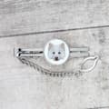 Miniatyrbillede 3 af 4: Finsk lapphund, finsk lapphund - geometrisk slips med foto og inskription til et kunsthundslips