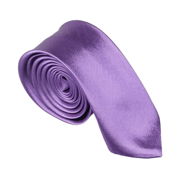 Smal / slimmad enfärgad slips - Olika färger