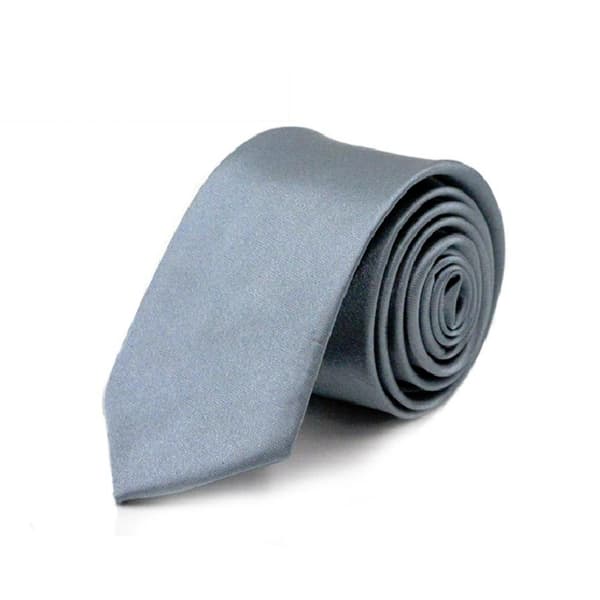 Smal / slimmad enfärgad slips - Olika färger