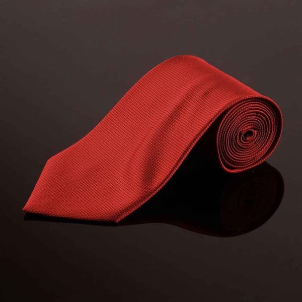 Kostym Accessoarer | Slips + Näsduk + Manschettknappar - Röd