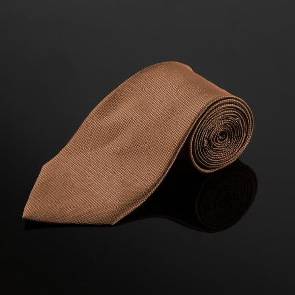 Kostym Accessoarer | Slips + Näsduk + Manschettknappar - Brun