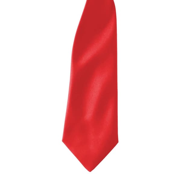 Premier Colours Mens Satin Clip Tie (Pack of 2)