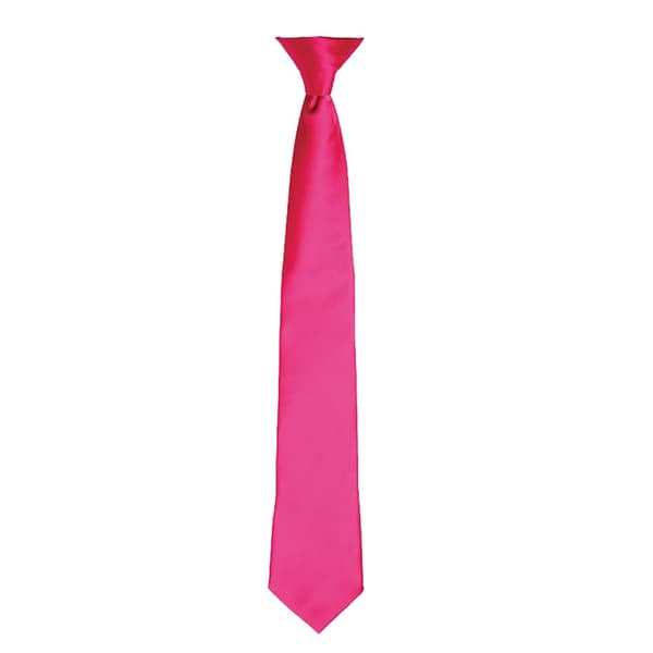 Premier Colours Satin Clip Tie för män (2 st.)