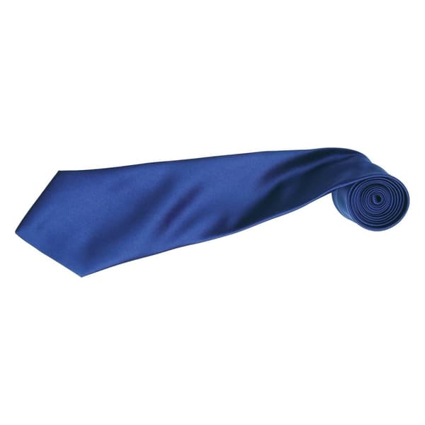 Premier Mens Plain Satin Tie (Narrow Blade) (Pack of 2)