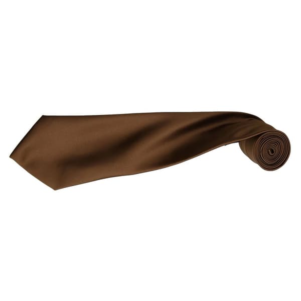 Premier Mens Plain Satin Tie (Narrow Blade) (Pack of 2)