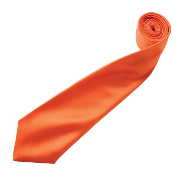 Premier Mens Plain Satin Tie (Narrow Blade)