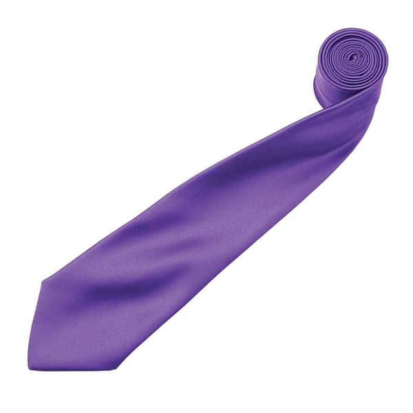 Premier Mens Plain Satin Tie (Narrow Blade)