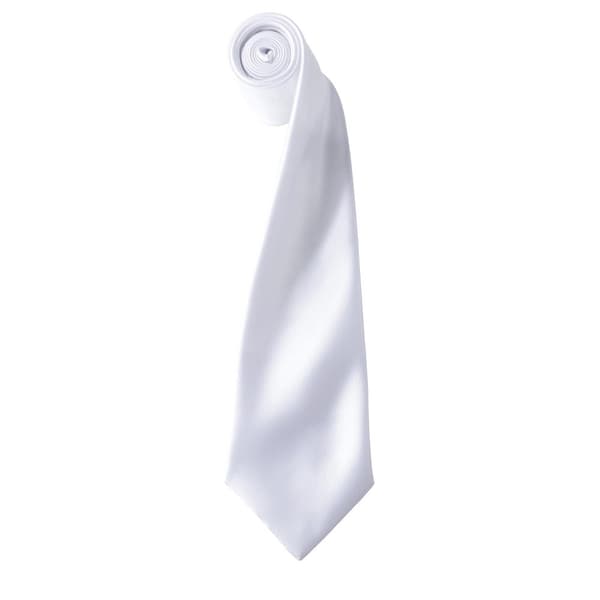 Premier Mens Plain Satin Tie (Narrow Blade)