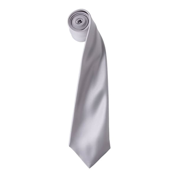 Premier Mens Plain Satin Tie (Narrow Blade)