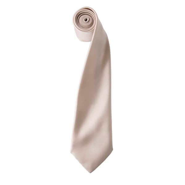 Premier Mens Plain Satin Tie (Narrow Blade)