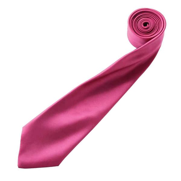 Premier Mens Plain Satin Tie (Narrow Blade)
