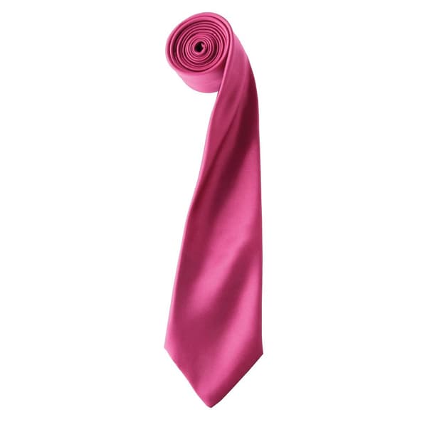 Premier Mens Plain Satin Tie (Narrow Blade)