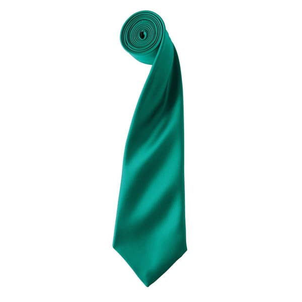 Premier Mens Plain Satin Tie (Narrow Blade)