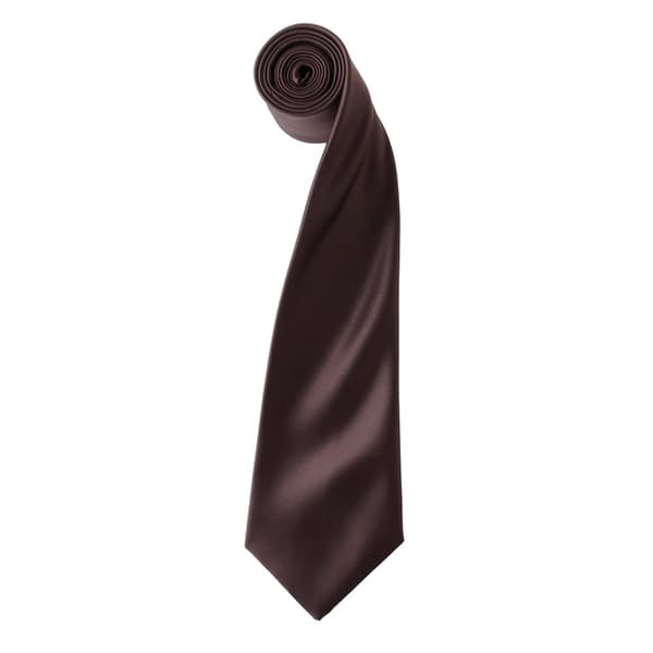 Premier Mens Plain Satin Tie (Narrow Blade)