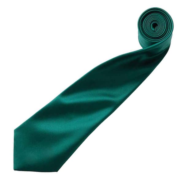 Premier Mens Plain Satin Tie (Narrow Blade)