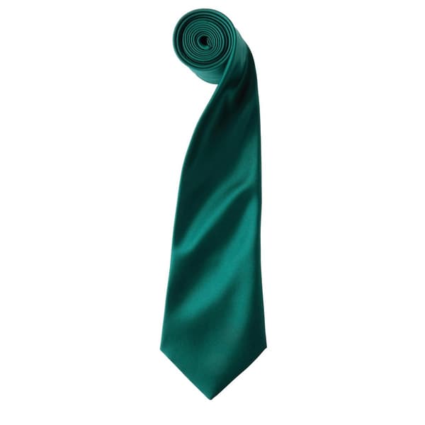 Premier Mens Plain Satin Tie (Narrow Blade)