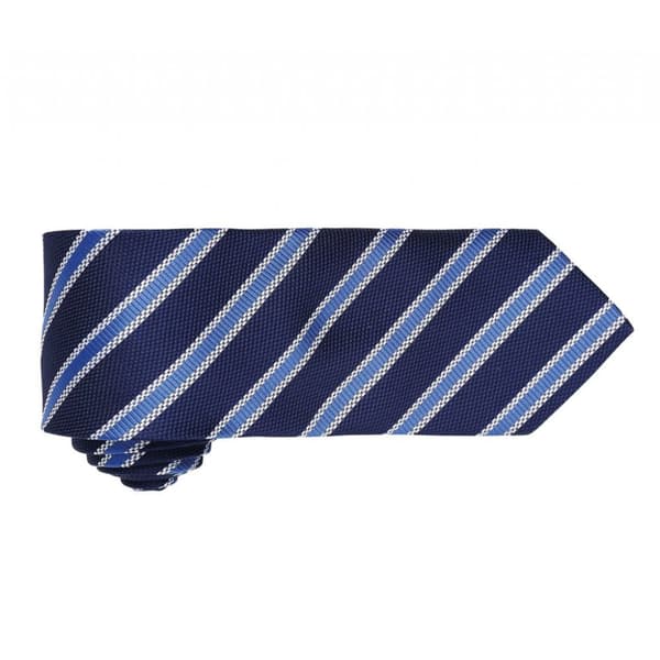 Premier Mens Waffle Stripe Formal Business Tie (Pack of 2)