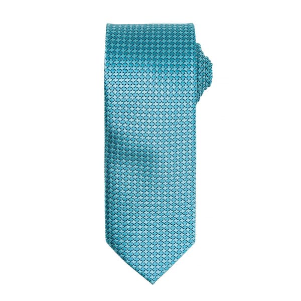 Premier Mens Puppy Tooth Formal Work Tie (Pack of 2) Turquoise One Size