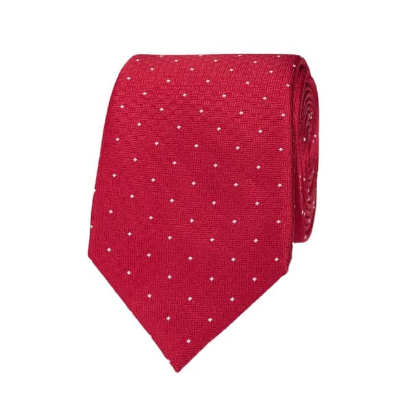 ShowQuest Pin Spot Tie Red/White Child Size