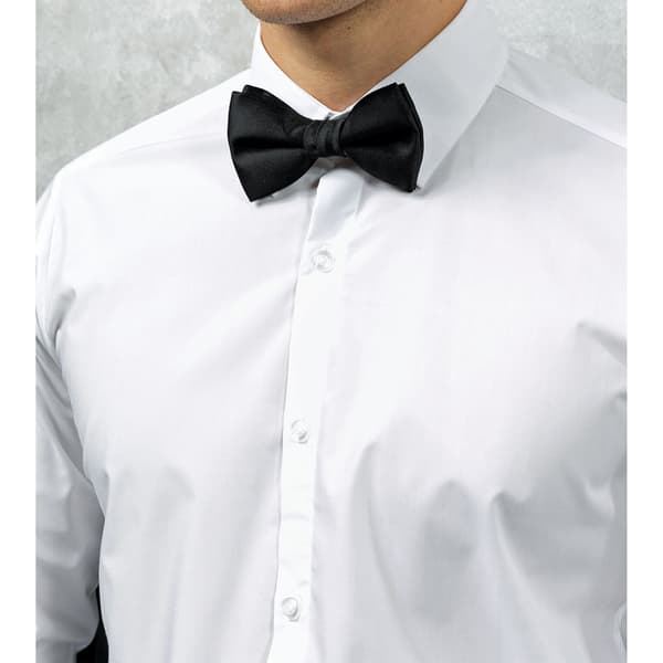 Premier Tie - Unisex Plain Bow Tie Black One Size