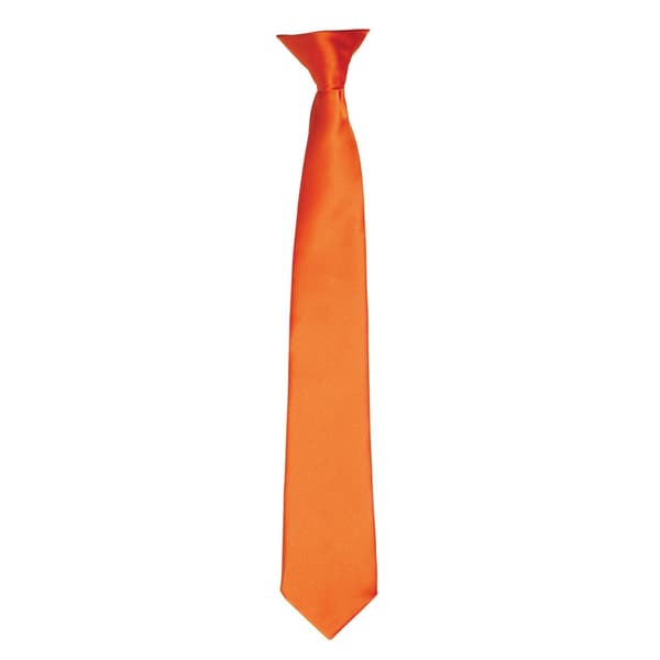 Premier Colours Mens Satin Clip Tie