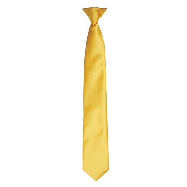 Premier Colours Mens Satin Clip Tie