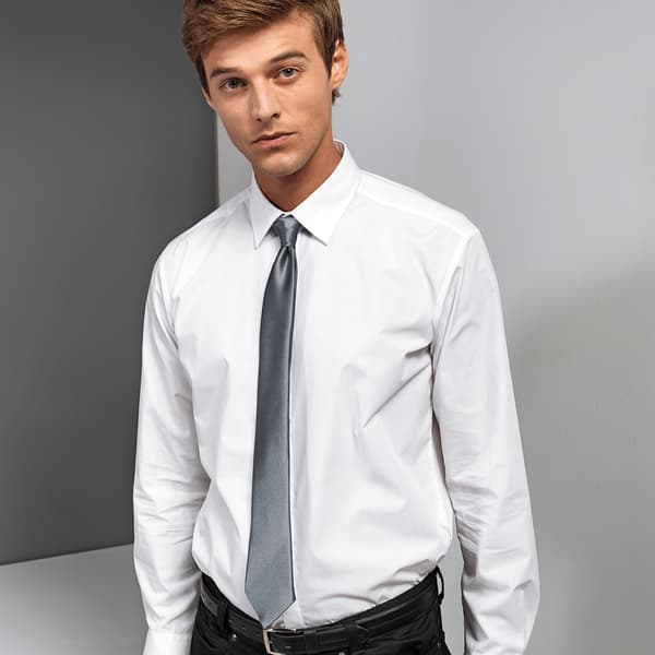 Premier Colours Mens Satin Clip Tie