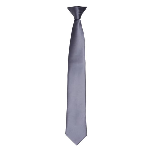 Premier Colours Mens Satin Clip Tie