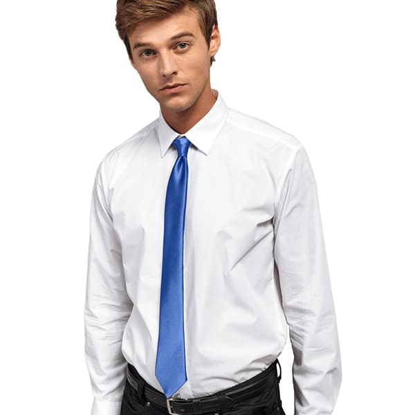 Premier Colours Mens Satin Clip Tie