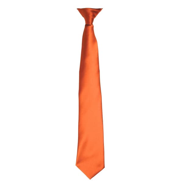 Premier Colours Mens Satin Clip Tie