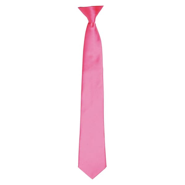 Premier Colours Mens Satin Clip Tie