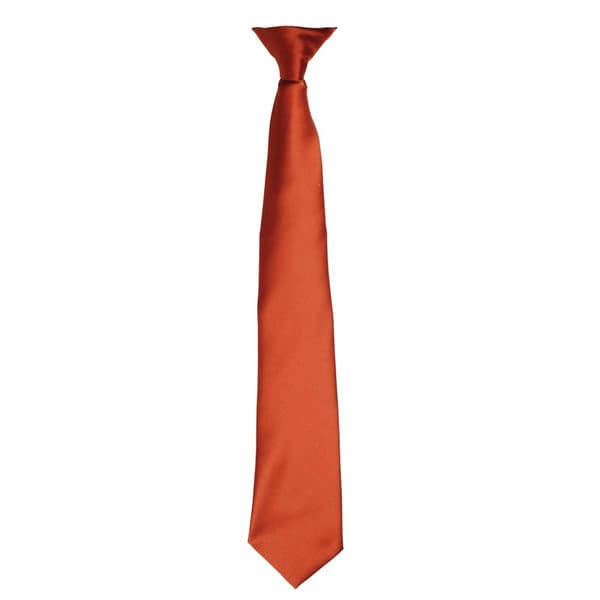 Premier Colours Mens Satin Clip Tie
