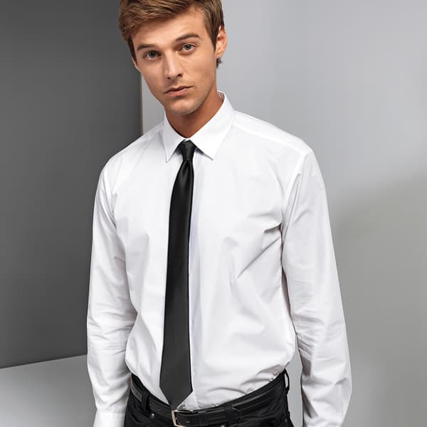 Premier Colours Mens Satin Clip Tie